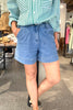 GRETA DENIM SHORT - MID BLUE WASH