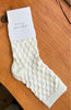 ELLA TEXTURED SOCKS - WHITE