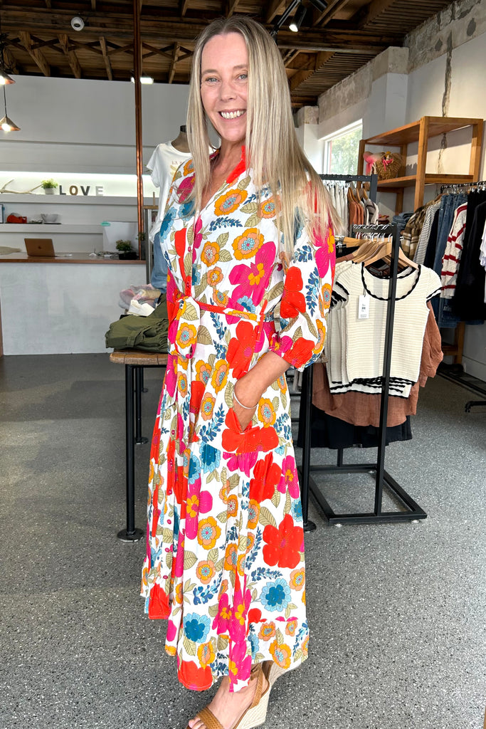 JARDIN DE FLEURS MAXI DRESS