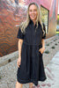 DENVER COTTON DRESS - BLACK