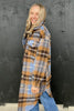 HUDSON JACKET - TAN / BLUE CHECK