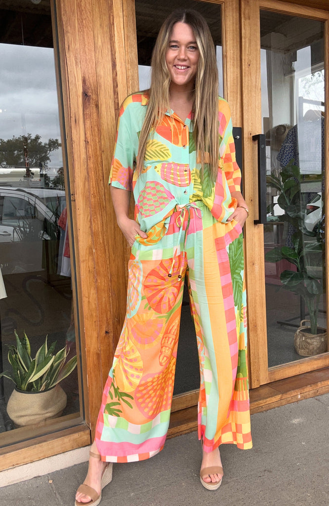 SOUTH BEACH PANT - MULTI PRINT