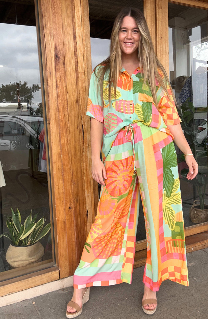 SOUTH BEACH PANT - MULTI PRINT