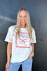 GIRLS WEEKEND TEE - WHITE PRINT