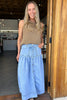 ABBEY MAXI DENIM SKIRT - VINTAGE LIGHT BLUE