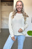 SPRING KNIT LONG SLEEVE TOP - NATURAL