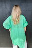 BROOKE LINEN SHIRT - SUMMER GREEN