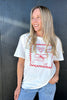 GIRLS WEEKEND TEE - WHITE PRINT