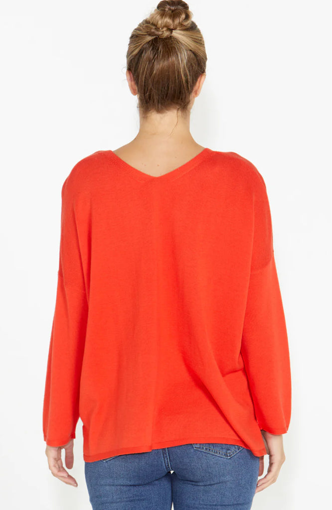 ANGELINA REVERSIBLE KNIT - RED