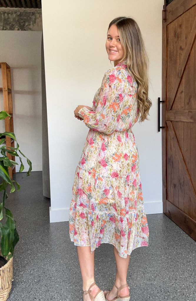 ANOTHER LOVE MIDI SHIRT DRESS - VINTAGE FLORAL