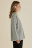 BRIXLEY LONG SLEEVE TOP - BLACK STRIPE