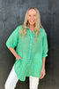 BROOKE LINEN SHIRT - SUMMER GREEN