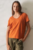 ERIN COTTON TEE - RUST