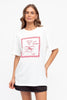 GIRLS WEEKEND TEE - WHITE PRINT