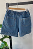 GRETA DENIM SHORT - MID BLUE WASH