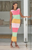 HONOLULU DRESS - MULTI STRIPE