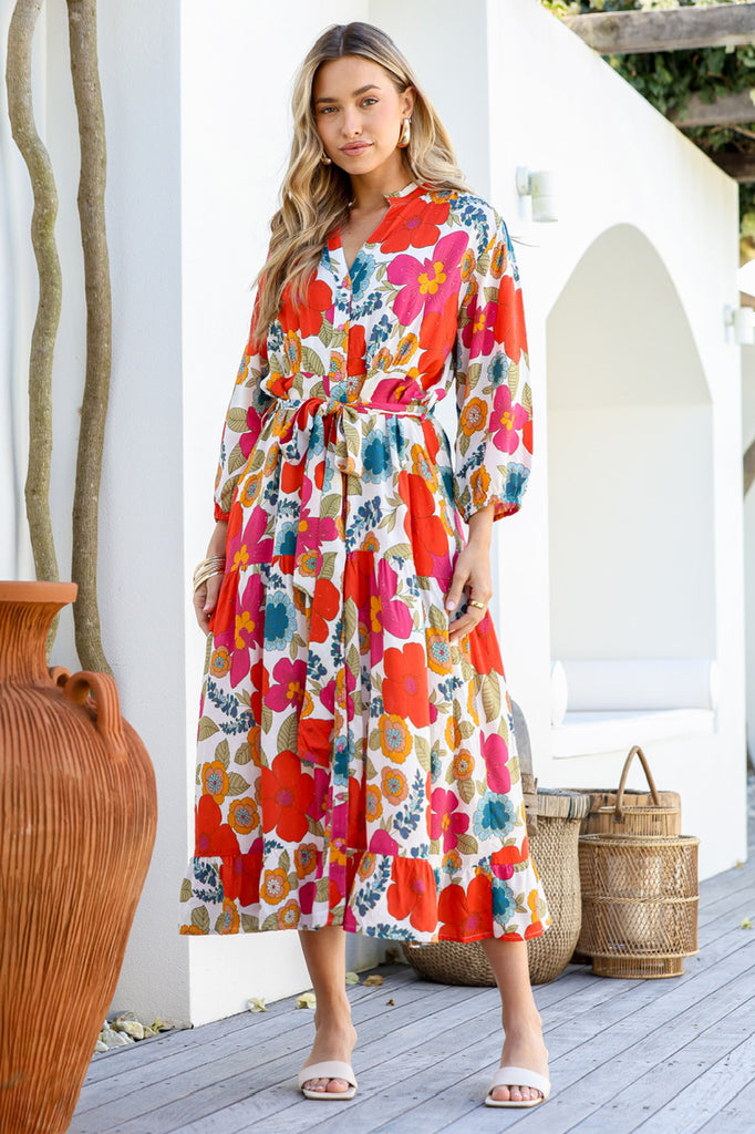 JARDIN DE FLEURS MAXI DRESS