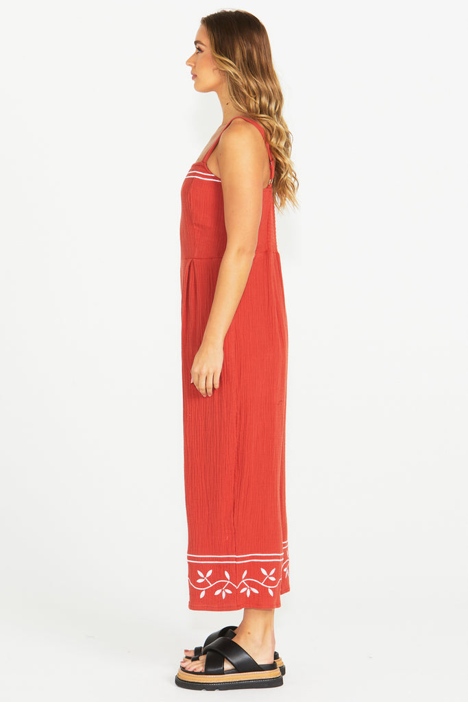 JAYDEN JUMPSUIT - TERRACOTTA