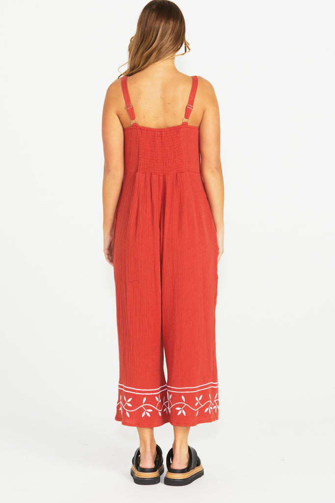 JAYDEN JUMPSUIT - TERRACOTTA