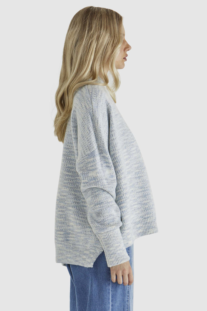 KIRSHA KNIT - BLUE MARLE