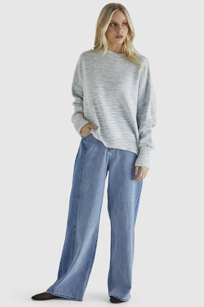 KIRSHA KNIT - BLUE MARLE