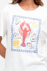 LOBSTER TEE - WHITE