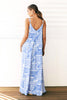 MALIA MAXI DRESS - BLUE/WHITE