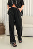 MANAMI SHIRT AND PANT SET - BLACK/WHITE