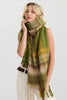 MATCHA CHECKERED FLUFFY SCARF