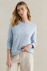 NELLIE COTTON KNIT TOP - BLUE