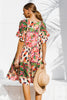 CALISTA MINI DRESS - TROPICAL PRINT