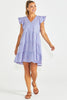 PHILLIPA DRESS - BLUE/PINK GINGHAM