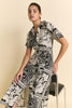 PHOEBE DRESS - BLACK/WHITE PRINT