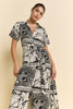 PHOEBE DRESS - BLACK/WHITE PRINT