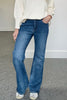 ROWAN WIDE LEG JEAN - DARK BLUE WASH