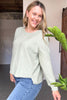 SACHA KNIT TOP - SAGE