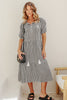 SHELLEY COTTON GINGHAM DRESS - BLACK/WHITE