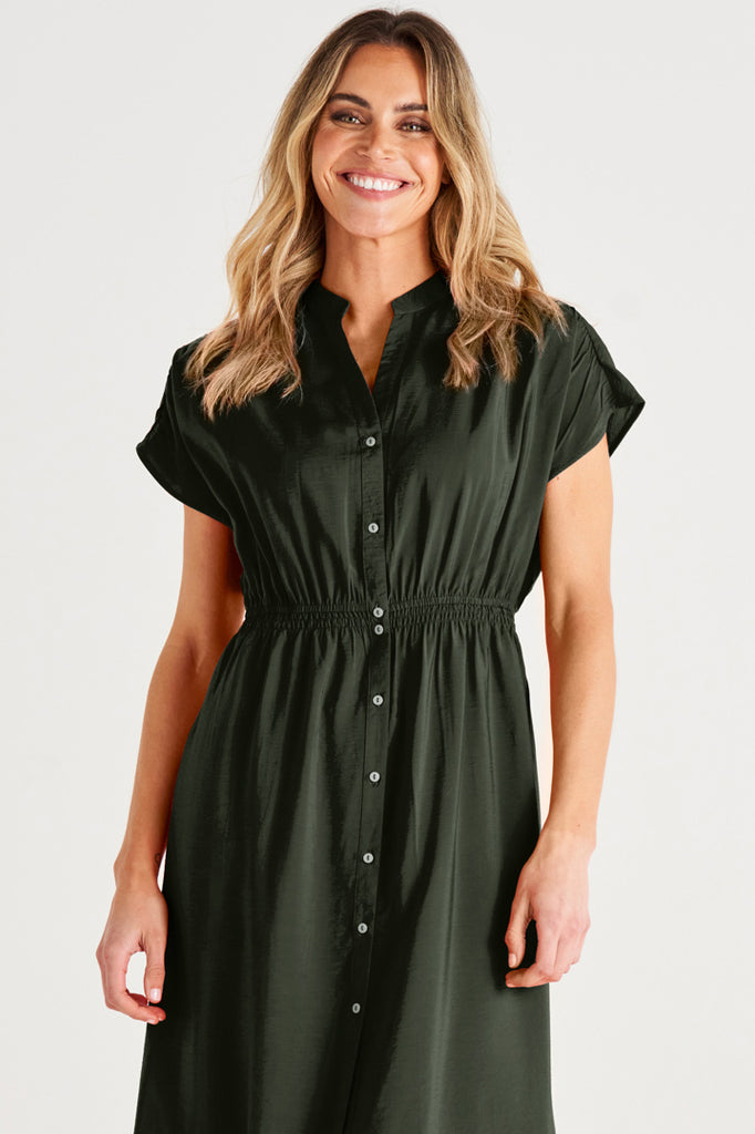 SIMONE DRESS - OLIVE