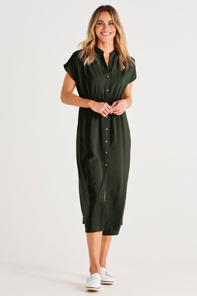 SIMONE DRESS - OLIVE