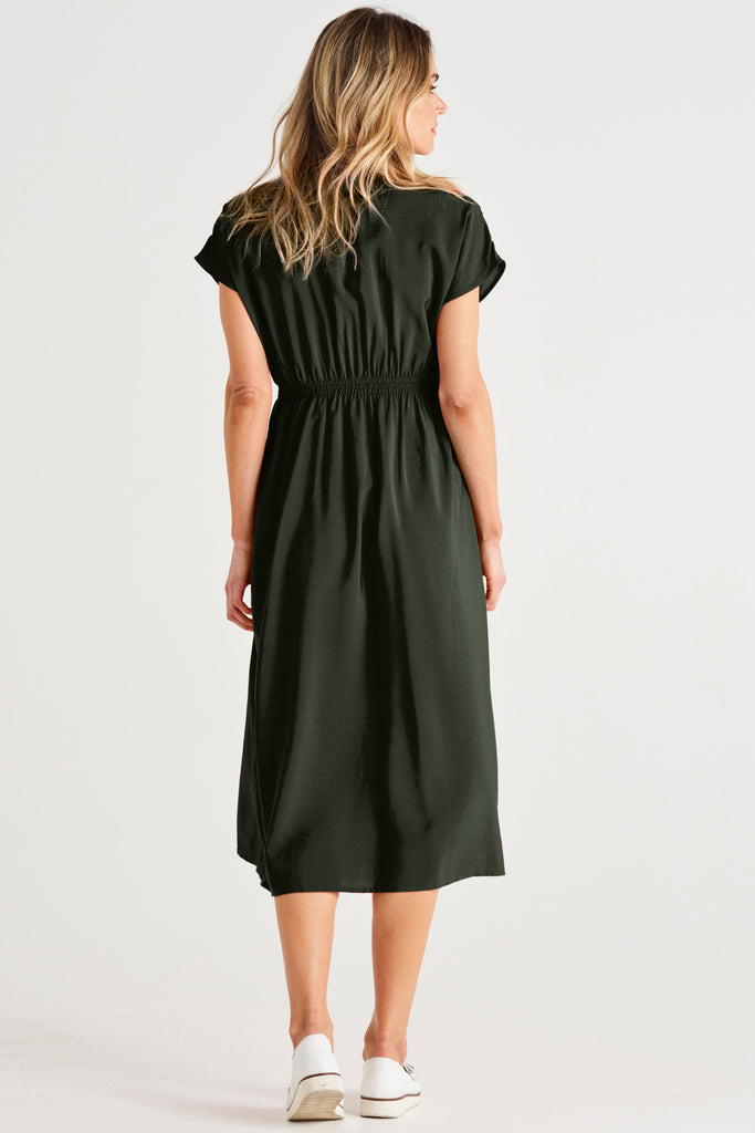 SIMONE DRESS - OLIVE