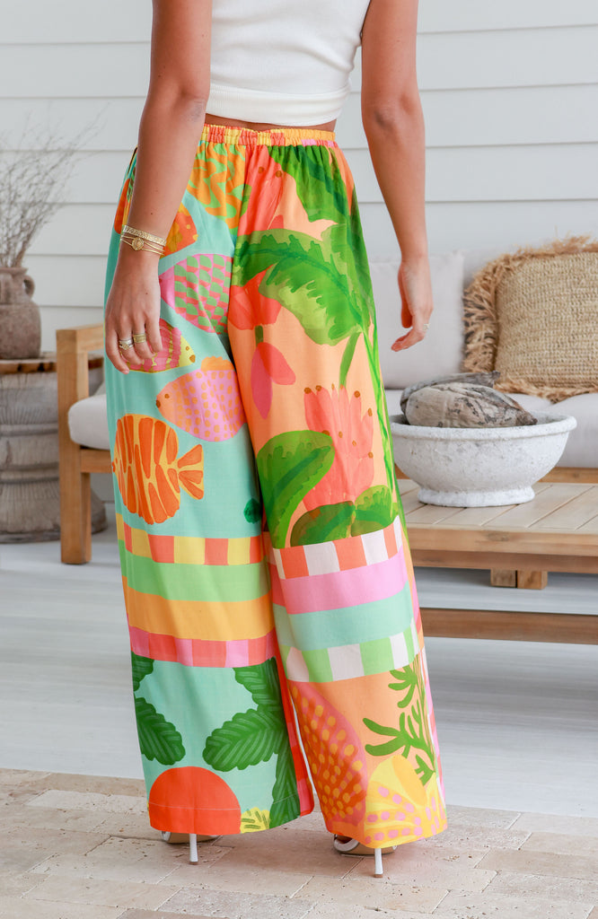 SOUTH BEACH PANT - MULTI PRINT