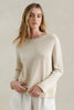 SPRING KNIT LONG SLEEVE TOP - NATURAL