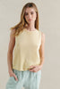 SPRING KNIT TANK - LEMON