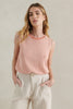 SPRING KNIT TANK - PEACH/WHITE STRIPE