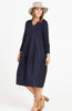 TULIP DRESS - DARK BLUE