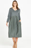 TULIP DRESS - DUSTY GREEN