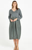 TULIP DRESS - DUSTY GREEN