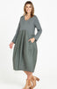 TULIP DRESS - DUSTY GREEN